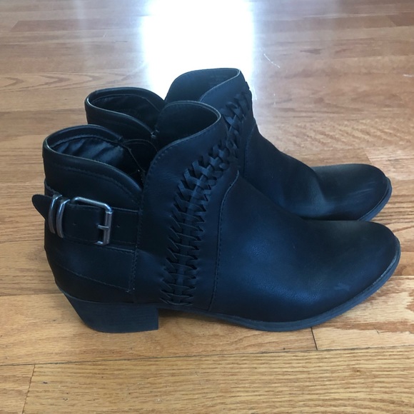American Rag Leather Ankle Buckle Booties - Picture 4 of 7
